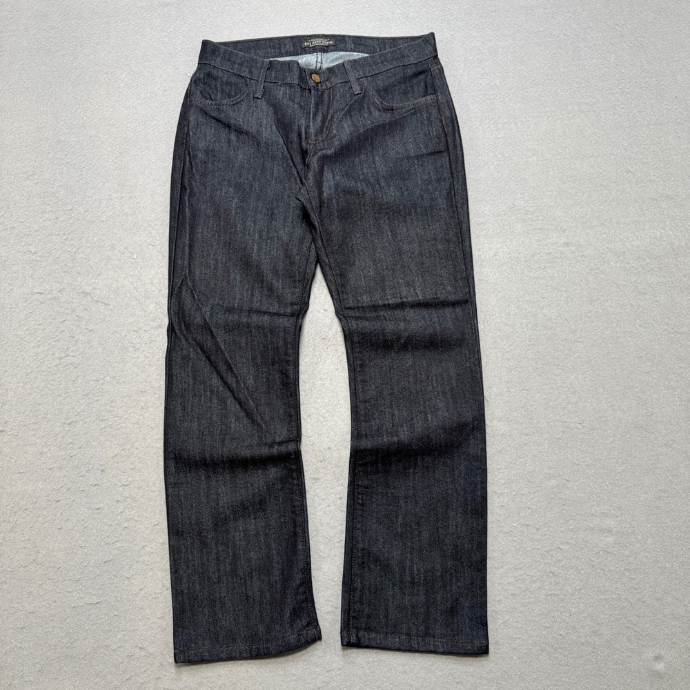 James Jeans Dry Aged Denim Mens 30 Dark Indigo Straight Leg Mid Rise Made In USA